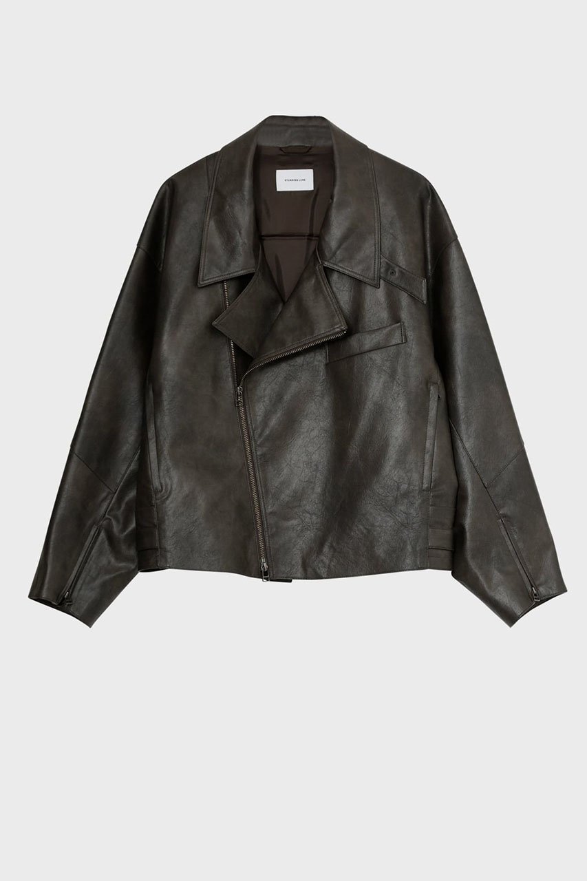 【スタニングルアー/STUNNING LURE】のrフェイクレザーライダースブルゾン インテリア・キッズ・メンズ・レディースファッション・服の通販 founy(ファニー) 　ファッション　Fashion　レディースファッション　Fashion for Women　アウター　Coat / Outerwear Collection　レディースジャケット・軽アウター　Jackets　ブルゾンジャケット・スポーティアウター　Blouson Jackets　ライダースジャケット / レザースタイル　Riders Jackets & Biker Style　2026年　2026　ジャケット　Jacket, Outerwear　パターン　Pattern, Design Print　フォルム　Silhouette, Form　ブルゾン　Blouson, Bomber Jacket　ライダース　Riders　ヴィンテージ　Vintage Style　再入荷　Restock / Back in Stock　切替　Switching, Contrast Panel　夏　Summer　春　Spring　S/S・春夏　SS, Spring/Summer, Warm Season　ダークブラウン|ID: prp329100004813702 ipo3291000000035116045