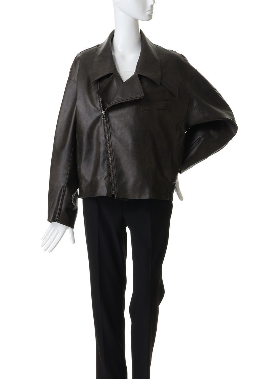 【スタニングルアー/STUNNING LURE】のrフェイクレザーライダースブルゾン 人気、トレンドファッション・服の通販 founy(ファニー) 　ファッション　Fashion　レディースファッション　Fashion for Women　アウター　Coat / Outerwear Collection　レディースジャケット・軽アウター　Jackets　ブルゾンジャケット・スポーティアウター　Blouson Jackets　ライダースジャケット / レザースタイル　Riders Jackets & Biker Style　ジャケット　Jacket, Outerwear　パターン　Pattern, Design Print　フォルム　Silhouette, Form　ブルゾン　Blouson, Bomber Jacket　ライダース　Riders　ヴィンテージ　Vintage Style　切替　Switching, Contrast Panel　other-2|ID: prp329100004813702 ipo3291000000035944409