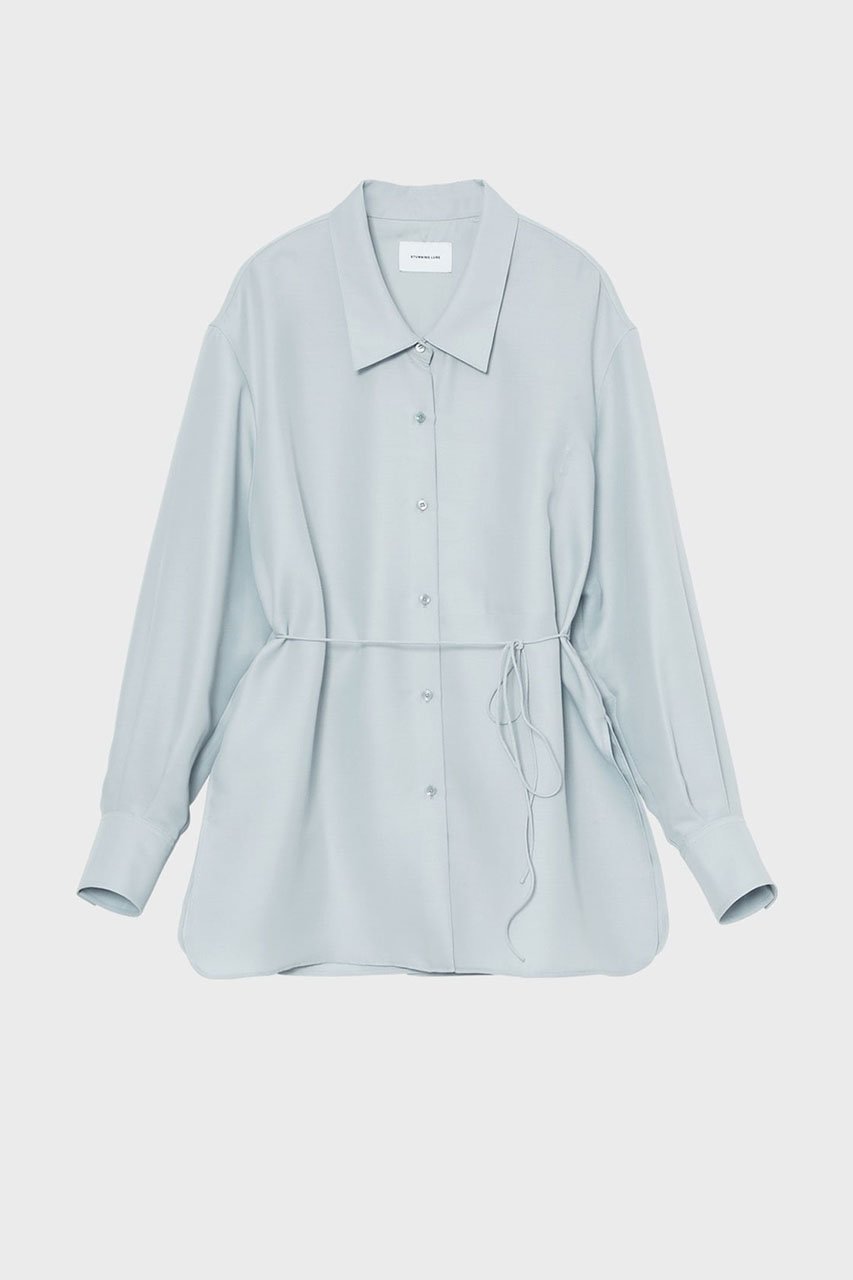 【スタニングルアー/STUNNING LURE】の【12/24 11:00販売開始】rバックスリットシャツ インテリア・キッズ・メンズ・レディースファッション・服の通販 founy(ファニー) 　ファッション　Fashion　レディースファッション　Fashion for Women　トップス・カットソー　Cut & Sew Tops　シャツ・ブラウス・オフィスカジュアル　Elegant Blouses & Button-Ups　バッグ　Bags　2026年　2026　スリット　Slit, Slit Detail　スリーブ　Sleeve, Long Sleeve / Short Sleeve　モダン　Modern, Contemporary　ロング　Long, Long-Length　エレガント 上品　Elegant　夏　Summer　春　Spring　S/S・春夏　SS, Spring/Summer, Warm Season　ライトブルー|ID: prp329100004813705 ipo3291000000034951939