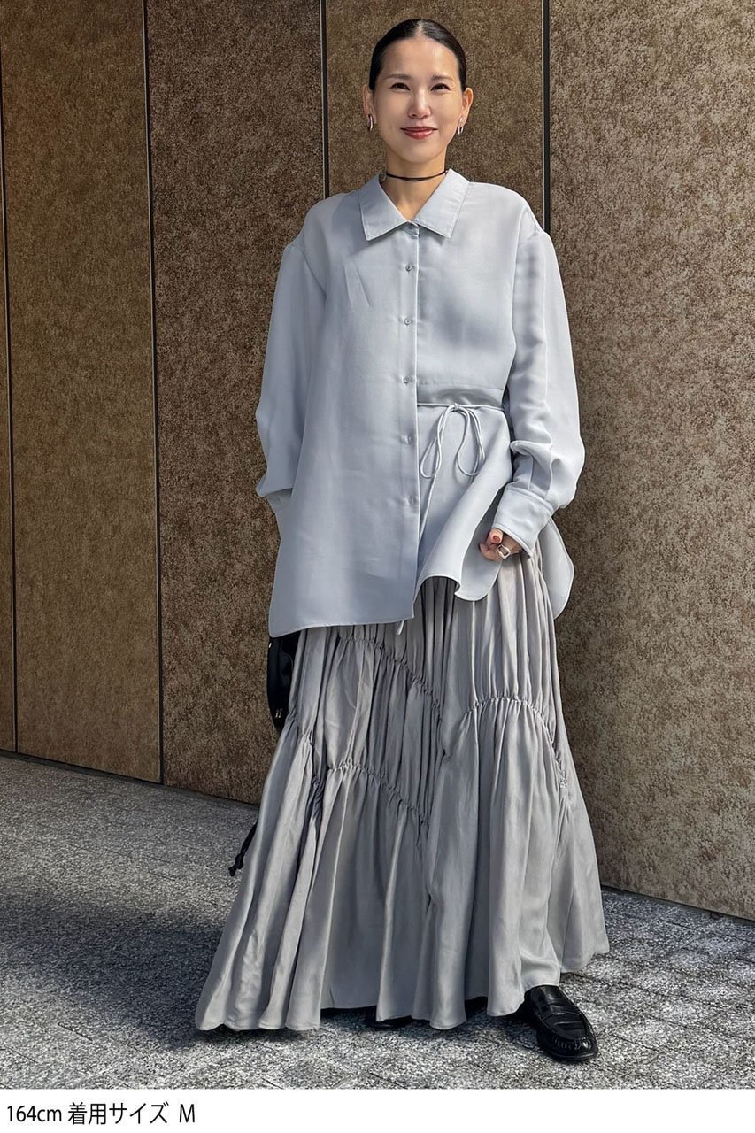 【スタニングルアー/STUNNING LURE】のrバックスリットシャツ 人気、トレンドファッション・服の通販 founy(ファニー) 　ファッション　Fashion　レディースファッション　Fashion for Women　トップス・カットソー　Cut & Sew Tops　シャツ・ブラウス・オフィスカジュアル　Elegant Blouses & Button-Ups　バッグ　Bags　2026年　2026　スリット　Slit, Slit Detail　スリーブ　Sleeve, Long Sleeve / Short Sleeve　モダン　Modern, Contemporary　ロング　Long, Long-Length　エレガント 上品　Elegant　夏　Summer　春　Spring　S/S・春夏　SS, Spring/Summer, Warm Season　other-5|ID: prp329100004813705 ipo3291000000035136585