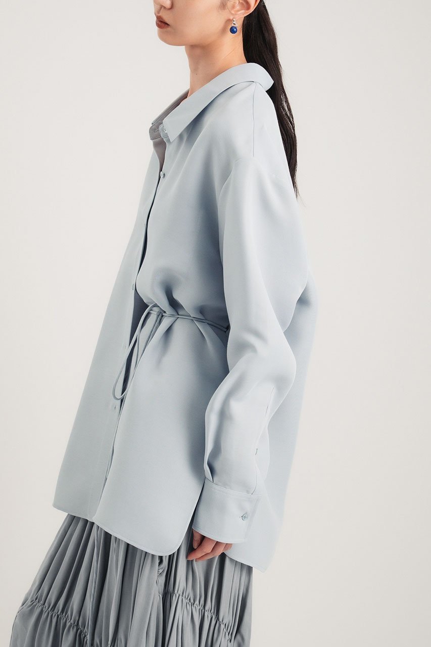 【スタニングルアー/STUNNING LURE】のrバックスリットシャツ 人気、トレンドファッション・服の通販 founy(ファニー) 　ファッション　Fashion　レディースファッション　Fashion for Women　トップス・カットソー　Cut & Sew Tops　シャツ・ブラウス・オフィスカジュアル　Elegant Blouses & Button-Ups　バッグ　Bags　2026年　2026　スリット　Slit, Slit Detail　スリーブ　Sleeve, Long Sleeve / Short Sleeve　モダン　Modern, Contemporary　ロング　Long, Long-Length　エレガント 上品　Elegant　夏　Summer　春　Spring　S/S・春夏　SS, Spring/Summer, Warm Season　other-8|ID: prp329100004813705 ipo3291000000035136588