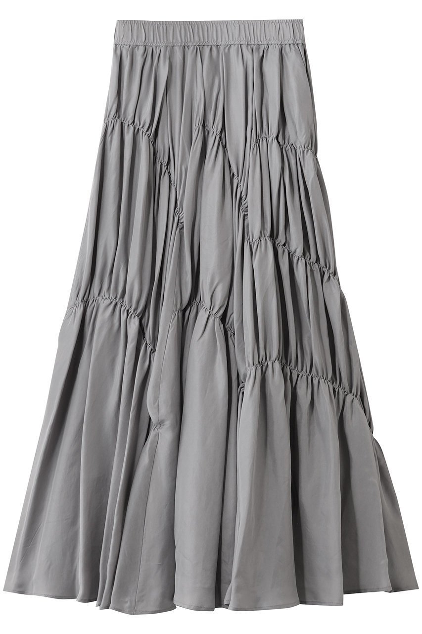 【スタニングルアー/STUNNING LURE】のパラシュートスカート インテリア・キッズ・メンズ・レディースファッション・服の通販 founy(ファニー) 　ファッション　Fashion　レディースファッション　Fashion for Women　スカート　Skirts　ロングスカート　Long Skirts / Maxi & Midi Skirts　2026年　2026　おすすめ　Recommended / Our Picks　ギャザー　Gathered, Ruffled　ランダム　Random, Irregular　ロング　Long, Long-Length　夏　Summer　春　Spring　S/S・春夏　SS, Spring/Summer, Warm Season　ライトグレー|ID: prp329100004813707 ipo3291000000035782473