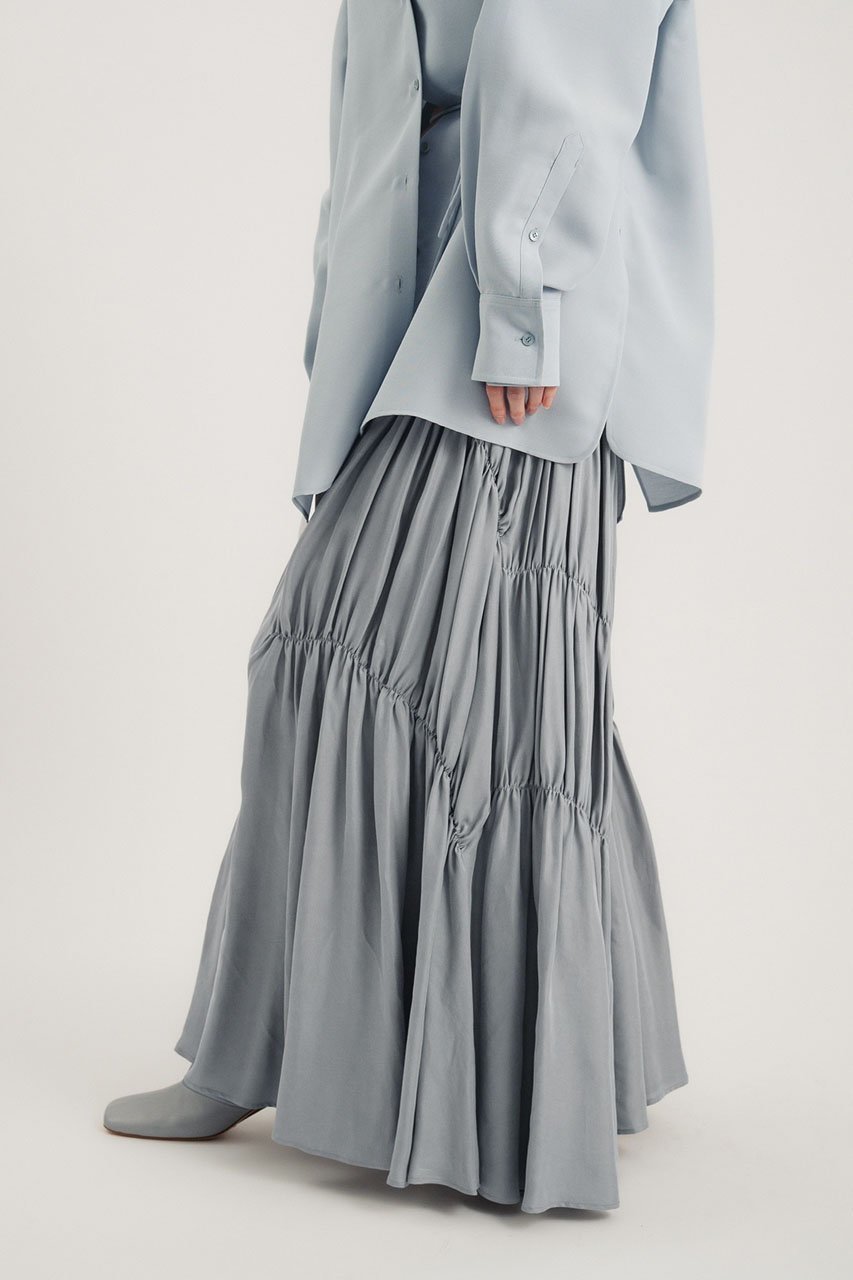 【スタニングルアー/STUNNING LURE】のパラシュートスカート 人気、トレンドファッション・服の通販 founy(ファニー) 　ファッション　Fashion　レディースファッション　Fashion for Women　スカート　Skirts　ロングスカート　Long Skirts / Maxi & Midi Skirts　2026年　2026　おすすめ　Recommended / Our Picks　ギャザー　Gathered, Ruffled　ランダム　Random, Irregular　ロング　Long, Long-Length　夏　Summer　春　Spring　S/S・春夏　SS, Spring/Summer, Warm Season　other-7|ID: prp329100004813707 ipo3291000000035782479