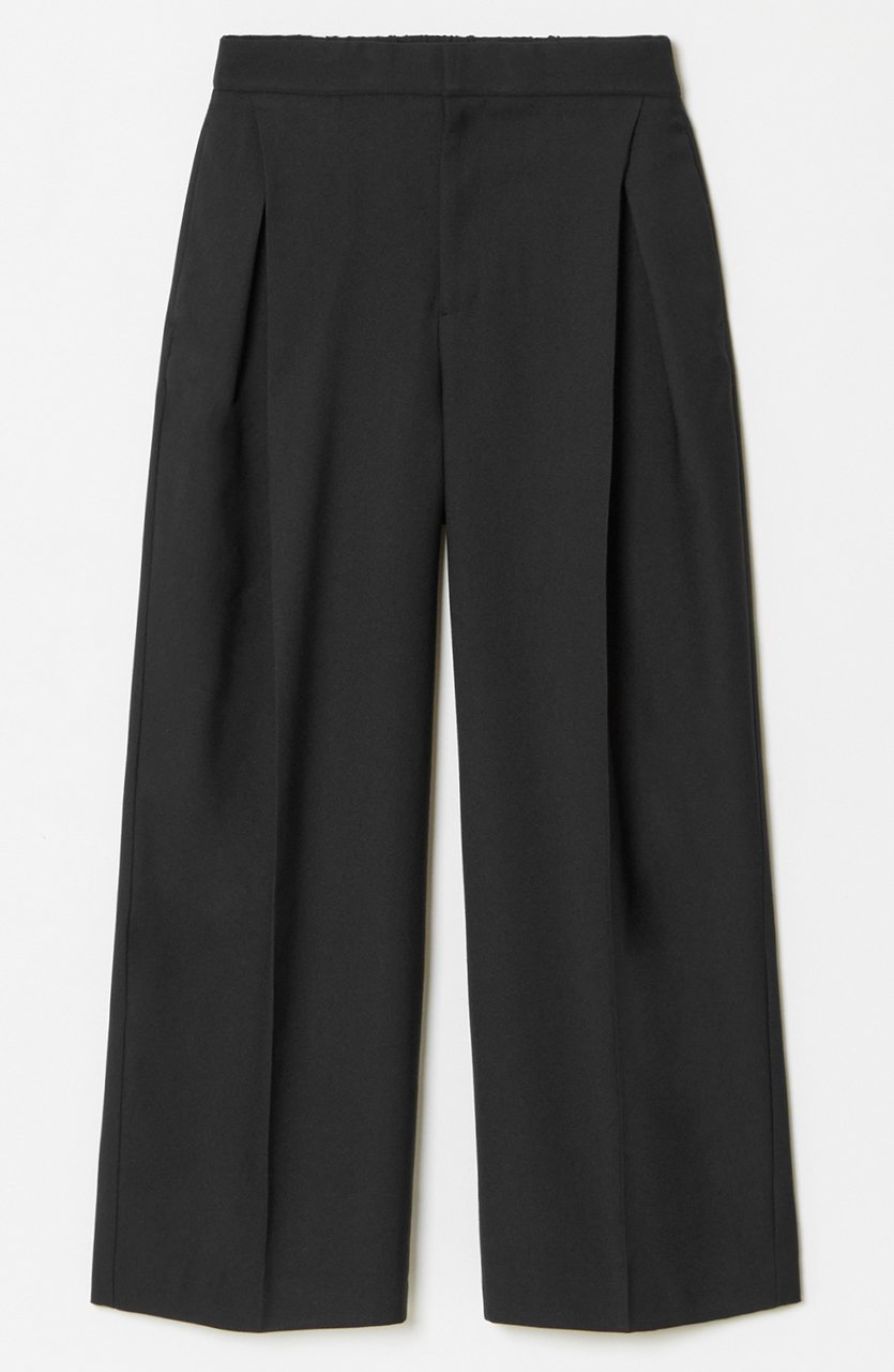 【ハウス オブ ロータス/HOUSE OF LOTUS】のWOOLY TWILLボックスタックパンツ インテリア・キッズ・メンズ・レディースファッション・服の通販 founy(ファニー) 　ファッション　Fashion　レディースファッション　Fashion for Women　パンツ　Pants & Trousers　ストレッチ　Stretch, Stretchy Fabric　フロント　Front, Front Design　ブラック|ID: prp329100004813714 ipo3291000000034952031