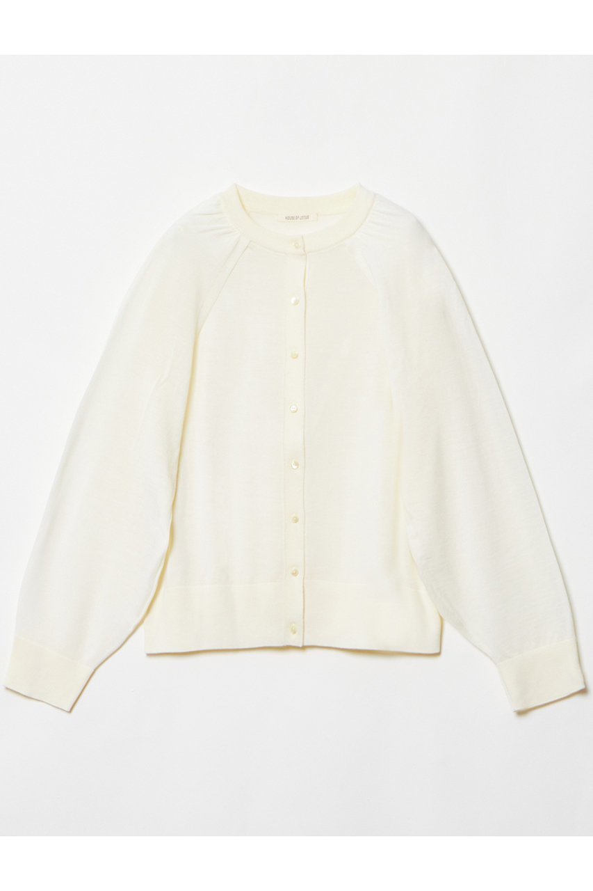 【ハウス オブ ロータス/HOUSE OF LOTUS】のウールテンジク2wayカーディガン インテリア・キッズ・メンズ・レディースファッション・服の通販 founy(ファニー) 　ファッション　Fashion　レディースファッション　Fashion for Women　トップス・カットソー　Cut & Sew Tops　ニット　Knit Tops & Sweaters　カーディガン・羽織り　Layered Style Cardigans　なめらか　Smooth, Silky Texture　カーディガン　Cardigan, Knitwear　フロント　Front, Front Design　オフホワイト|ID: prp329100004813715 ipo3291000000034952040