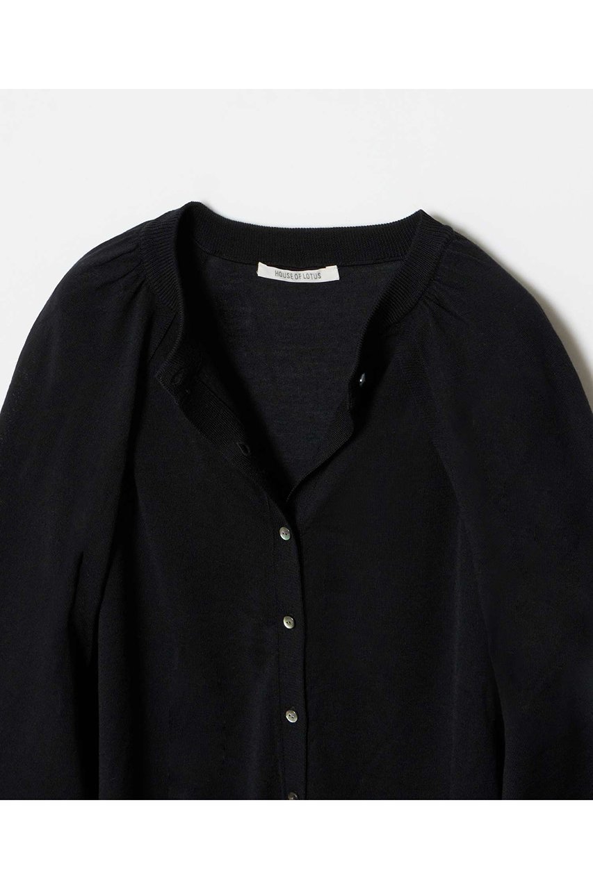 【ハウス オブ ロータス/HOUSE OF LOTUS】のウールテンジク2wayカーディガン 人気、トレンドファッション・服の通販 founy(ファニー) 　ファッション　Fashion　レディースファッション　Fashion for Women　トップス・カットソー　Cut & Sew Tops　ニット　Knit Tops & Sweaters　カーディガン・羽織り　Layered Style Cardigans　なめらか　Smooth, Silky Texture　カーディガン　Cardigan, Knitwear　フロント　Front, Front Design　other-3|ID: prp329100004813715 ipo3291000000034952049