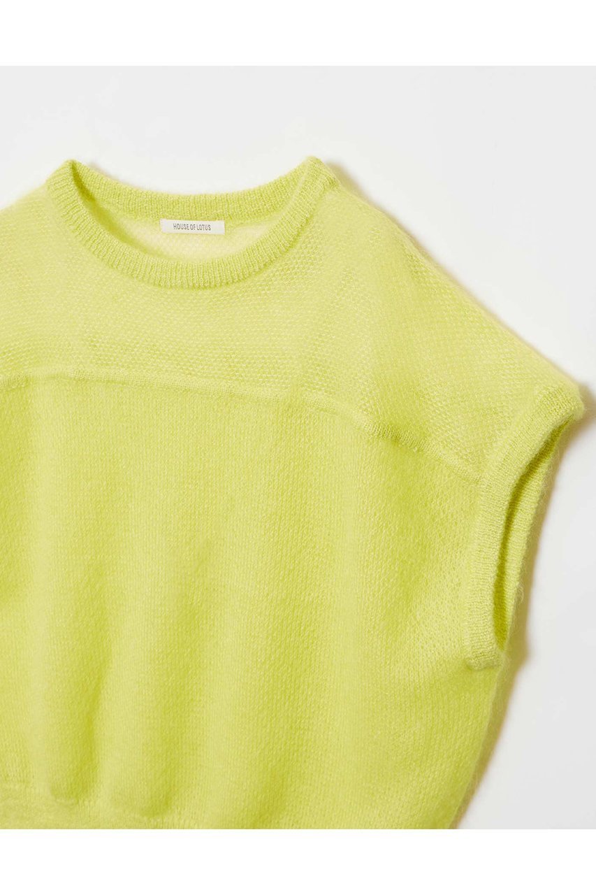 【ハウス オブ ロータス/HOUSE OF LOTUS】のモヘヤニットノースリーブ 人気、トレンドファッション・服の通販 founy(ファニー) 　ファッション　Fashion　レディースファッション　Fashion for Women　トップス・カットソー　Cut & Sew Tops　ニット　Knit Tops & Sweaters　キャミソール&ノースリーブ　Camisoles & Sleeveless Tops　カジュアルプルオーバー・ニットトップス　Pullovers & Knit Tops / Casual Pullovers　なめらか　Smooth, Silky Texture　ノースリーブ　Sleeveless, No-Sleeve　ラグジュアリー　Luxury, Elegant　日本製　Made In Japan　秋　Autumn　other-3|ID: prp329100004813716 ipo3291000000034952065