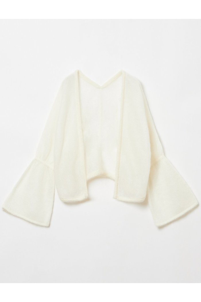 【ハウス オブ ロータス/HOUSE OF LOTUS】のフレアスリーブモヘヤボレロ インテリア・キッズ・メンズ・レディースファッション・服の通販 founy(ファニー) https://founy.com/ ファッション Fashion レディースファッション Fashion for Women トップス・カットソー Cut & Sew Tops ニット Knit Tops & Sweaters カーディガン・羽織り Layered Style Cardigans なめらか Smooth, Silky Texture カーディガン Cardigan, Knitwear フェミニン Feminine, Girly フレア Flare, Flared ボレロ Bolero, Short Cardigan ラグジュアリー Luxury, Elegant 日本製 Made In Japan 羽織 Haori, Light Jacket |ID: prp329100004813717 ipo3291000000034952090