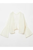 【ハウス オブ ロータス/HOUSE OF LOTUS】のフレアスリーブモヘヤボレロ 人気、トレンドファッション・服の通販 founy(ファニー) ファッション Fashion レディースファッション Fashion for Women トップス・カットソー Cut & Sew Tops ニット Knit Tops & Sweaters カーディガン・羽織り Layered Style Cardigans なめらか Smooth, Silky Texture カーディガン Cardigan, Knitwear フェミニン Feminine, Girly フレア Flare, Flared ボレロ Bolero, Short Cardigan ラグジュアリー Luxury, Elegant 日本製 Made In Japan 羽織 Haori, Light Jacket thumbnail オフホワイト|ID: prp329100004813717 ipo3291000000034952091