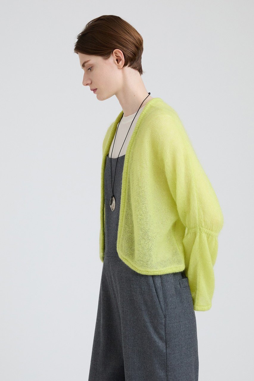 【ハウス オブ ロータス/HOUSE OF LOTUS】のフレアスリーブモヘヤボレロ 人気、トレンドファッション・服の通販 founy(ファニー) 　ファッション　Fashion　レディースファッション　Fashion for Women　トップス・カットソー　Cut & Sew Tops　ニット　Knit Tops & Sweaters　カーディガン・羽織り　Layered Style Cardigans　なめらか　Smooth, Silky Texture　カーディガン　Cardigan, Knitwear　フェミニン　Feminine, Girly　フレア　Flare, Flared　ボレロ　Bolero, Short Cardigan　ラグジュアリー　Luxury, Elegant　日本製　Made In Japan　羽織　Haori, Light Jacket　other-8|ID: prp329100004813717 ipo3291000000034952104