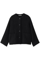 【ハウス オブ ロータス/HOUSE OF LOTUS】のロービングヤーンスラブツィードノーカラージャケット 人気、トレンドファッション・服の通販 founy(ファニー) ファッション Fashion レディースファッション Fashion for Women アウター Coat / Outerwear Collection レディースジャケット・軽アウター Jackets ノーカラージャケット / シンプル上品コーデ Collarless Jackets シンプル Simple, Minimal ジャケット Jacket, Outerwear ツイード Twill, Twill Weave エレガント 上品 Elegant thumbnail ブラック|ID: prp329100004813719 ipo3291000000034952116