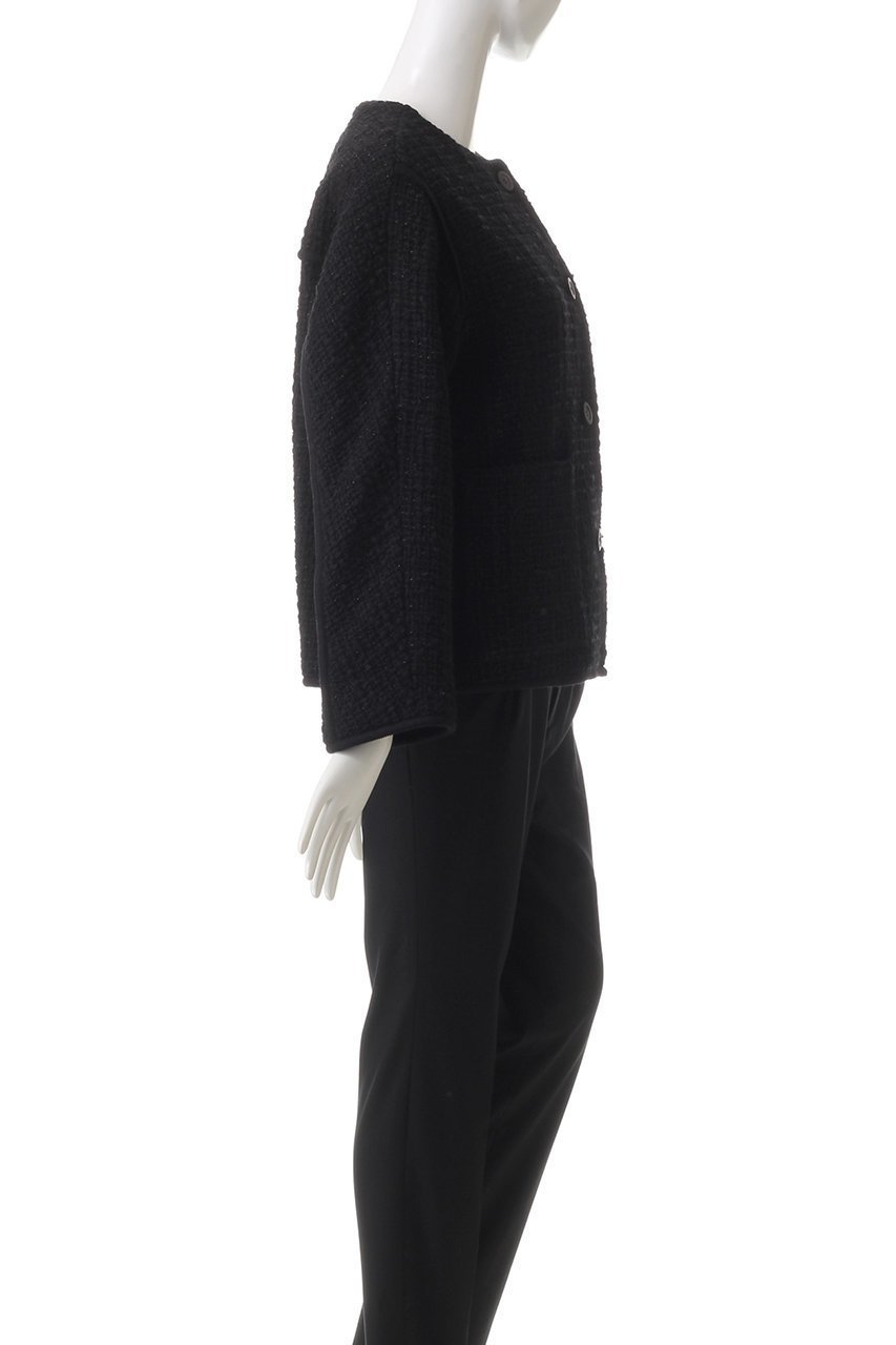 【ハウス オブ ロータス/HOUSE OF LOTUS】のロービングヤーンスラブツィードノーカラージャケット 人気、トレンドファッション・服の通販 founy(ファニー) ファッション Fashion レディースファッション Fashion for Women アウター Coat / Outerwear Collection レディースジャケット・軽アウター Jackets ノーカラージャケット / シンプル上品コーデ Collarless Jackets シンプル Simple, Minimal ジャケット Jacket, Outerwear ツイード Twill, Twill Weave エレガント 上品 Elegant other-3|ID: prp329100004813719 ipo3291000000034952119