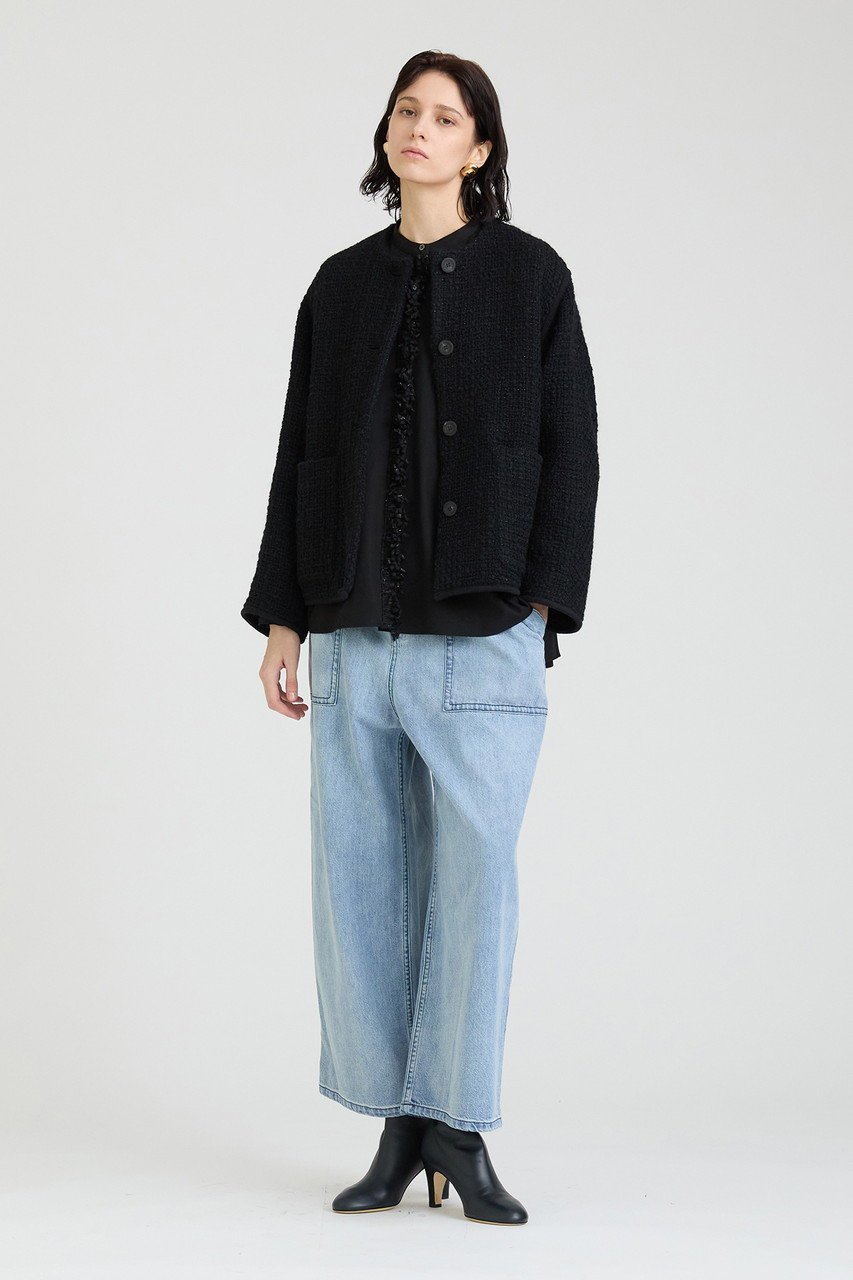 【ハウス オブ ロータス/HOUSE OF LOTUS】のロービングヤーンスラブツィードノーカラージャケット 人気、トレンドファッション・服の通販 founy(ファニー) ファッション Fashion レディースファッション Fashion for Women アウター Coat / Outerwear Collection レディースジャケット・軽アウター Jackets ノーカラージャケット / シンプル上品コーデ Collarless Jackets シンプル Simple, Minimal ジャケット Jacket, Outerwear ツイード Twill, Twill Weave エレガント 上品 Elegant other-8|ID: prp329100004813719 ipo3291000000034952127