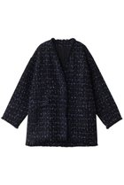 【ハウス オブ ロータス/HOUSE OF LOTUS】のLINTONVカラーバレルジャケット 人気、トレンドファッション・服の通販 founy(ファニー) ファッション Fashion レディースファッション Fashion for Women アウター Coat / Outerwear Collection レディースジャケット・軽アウター Jackets カッティング Cutting Detail カーディガン Cardigan, Knitwear ジャケット Jacket, Outerwear ツイード Twill, Twill Weave トレンド Trend, Trending Now フォルム Silhouette, Form thumbnail ネイビー|ID: prp329100004813720 ipo3291000000034952130