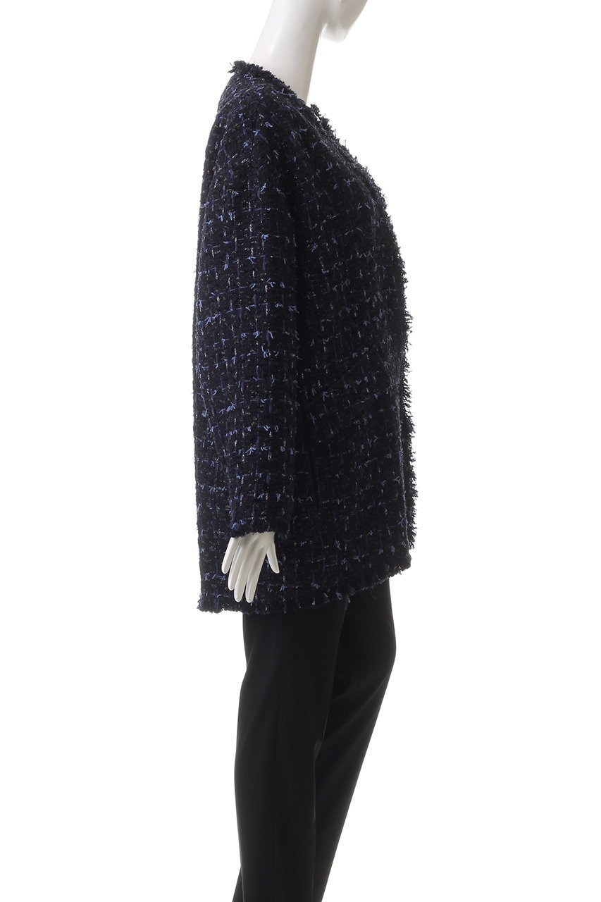 【ハウス オブ ロータス/HOUSE OF LOTUS】のLINTONVカラーバレルジャケット 人気、トレンドファッション・服の通販 founy(ファニー) 　ファッション　Fashion　レディースファッション　Fashion for Women　アウター　Coat / Outerwear Collection　レディースジャケット・軽アウター　Jackets　カッティング　Cutting Detail　カーディガン　Cardigan, Knitwear　ジャケット　Jacket, Outerwear　ツイード　Twill, Twill Weave　トレンド　Trend, Trending Now　フォルム　Silhouette, Form　other-3|ID: prp329100004813720 ipo3291000000034952135