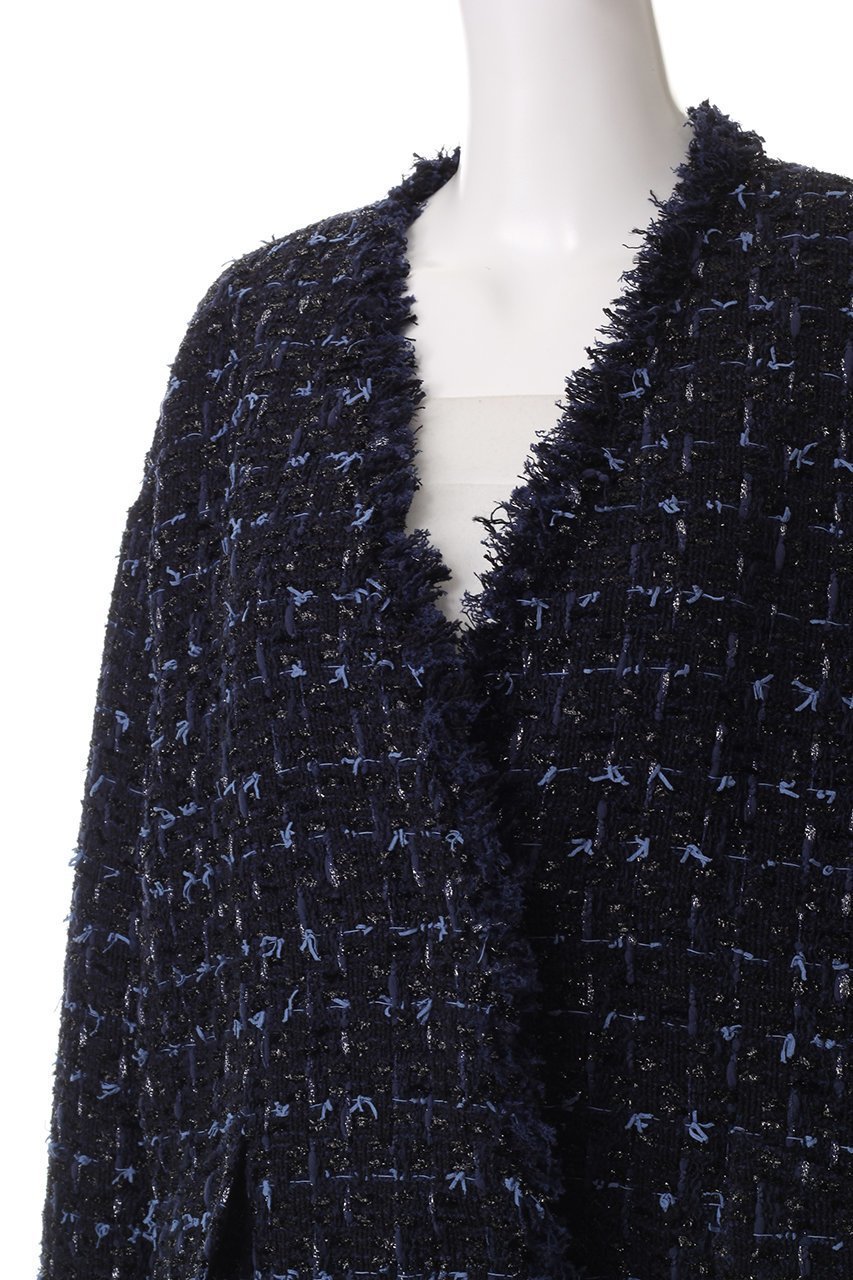 【ハウス オブ ロータス/HOUSE OF LOTUS】のLINTONVカラーバレルジャケット 人気、トレンドファッション・服の通販 founy(ファニー) 　ファッション　Fashion　レディースファッション　Fashion for Women　アウター　Coat / Outerwear Collection　レディースジャケット・軽アウター　Jackets　カッティング　Cutting Detail　カーディガン　Cardigan, Knitwear　ジャケット　Jacket, Outerwear　ツイード　Twill, Twill Weave　トレンド　Trend, Trending Now　フォルム　Silhouette, Form　other-5|ID: prp329100004813720 ipo3291000000034952137