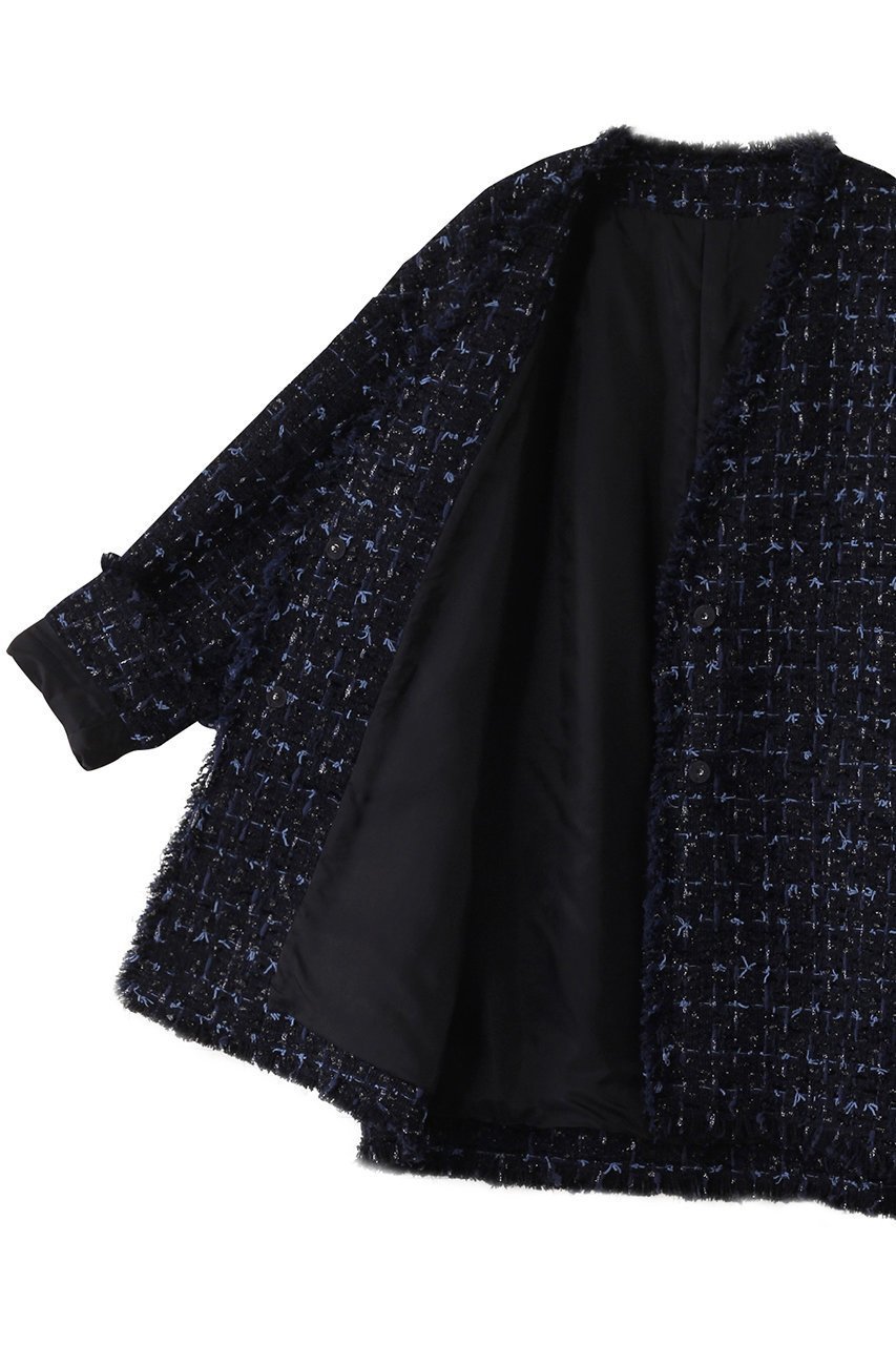 【ハウス オブ ロータス/HOUSE OF LOTUS】のLINTONVカラーバレルジャケット 人気、トレンドファッション・服の通販 founy(ファニー) 　ファッション　Fashion　レディースファッション　Fashion for Women　アウター　Coat / Outerwear Collection　レディースジャケット・軽アウター　Jackets　カッティング　Cutting Detail　カーディガン　Cardigan, Knitwear　ジャケット　Jacket, Outerwear　ツイード　Twill, Twill Weave　トレンド　Trend, Trending Now　フォルム　Silhouette, Form　other-6|ID: prp329100004813720 ipo3291000000034952138