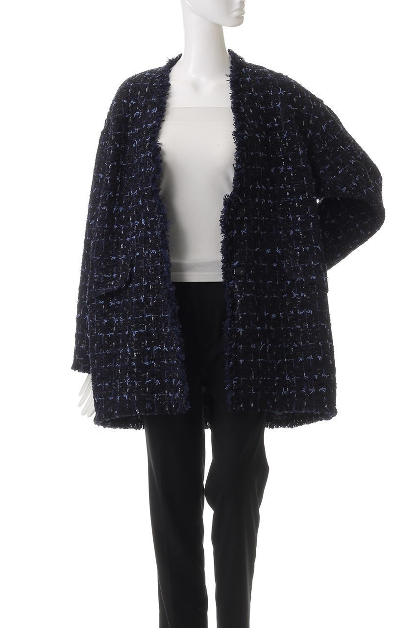 【ハウス オブ ロータス/HOUSE OF LOTUS】のLINTONVカラーバレルジャケット 人気、トレンドファッション・服の通販 founy(ファニー) 　ファッション　Fashion　レディースファッション　Fashion for Women　アウター　Coat / Outerwear Collection　レディースジャケット・軽アウター　Jackets　カッティング　Cutting Detail　カーディガン　Cardigan, Knitwear　ジャケット　Jacket, Outerwear　ツイード　Twill, Twill Weave　トレンド　Trend, Trending Now　フォルム　Silhouette, Form　other-7|ID: prp329100004813720 ipo3291000000034952139