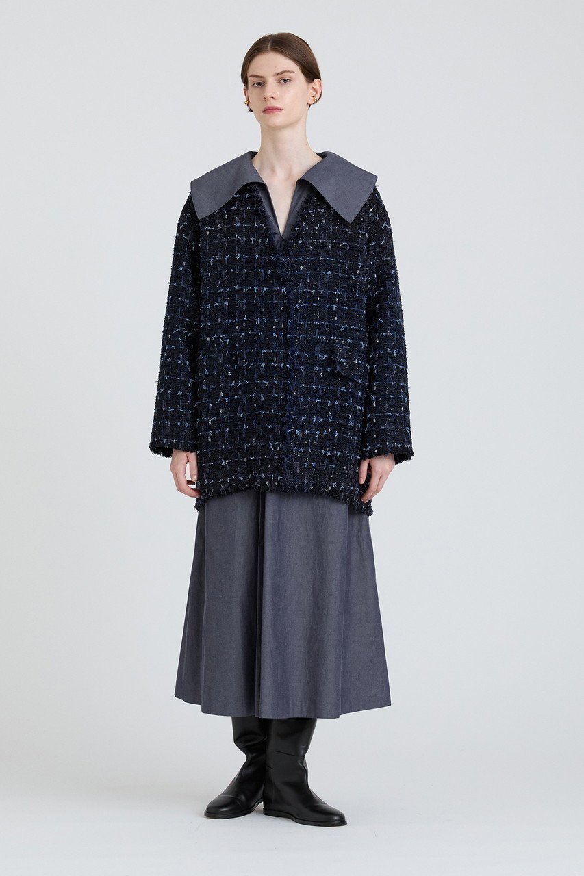 【ハウス オブ ロータス/HOUSE OF LOTUS】のLINTONVカラーバレルジャケット 人気、トレンドファッション・服の通販 founy(ファニー) 　ファッション　Fashion　レディースファッション　Fashion for Women　アウター　Coat / Outerwear Collection　レディースジャケット・軽アウター　Jackets　カッティング　Cutting Detail　カーディガン　Cardigan, Knitwear　ジャケット　Jacket, Outerwear　ツイード　Twill, Twill Weave　トレンド　Trend, Trending Now　フォルム　Silhouette, Form　other-8|ID: prp329100004813720 ipo3291000000034952141