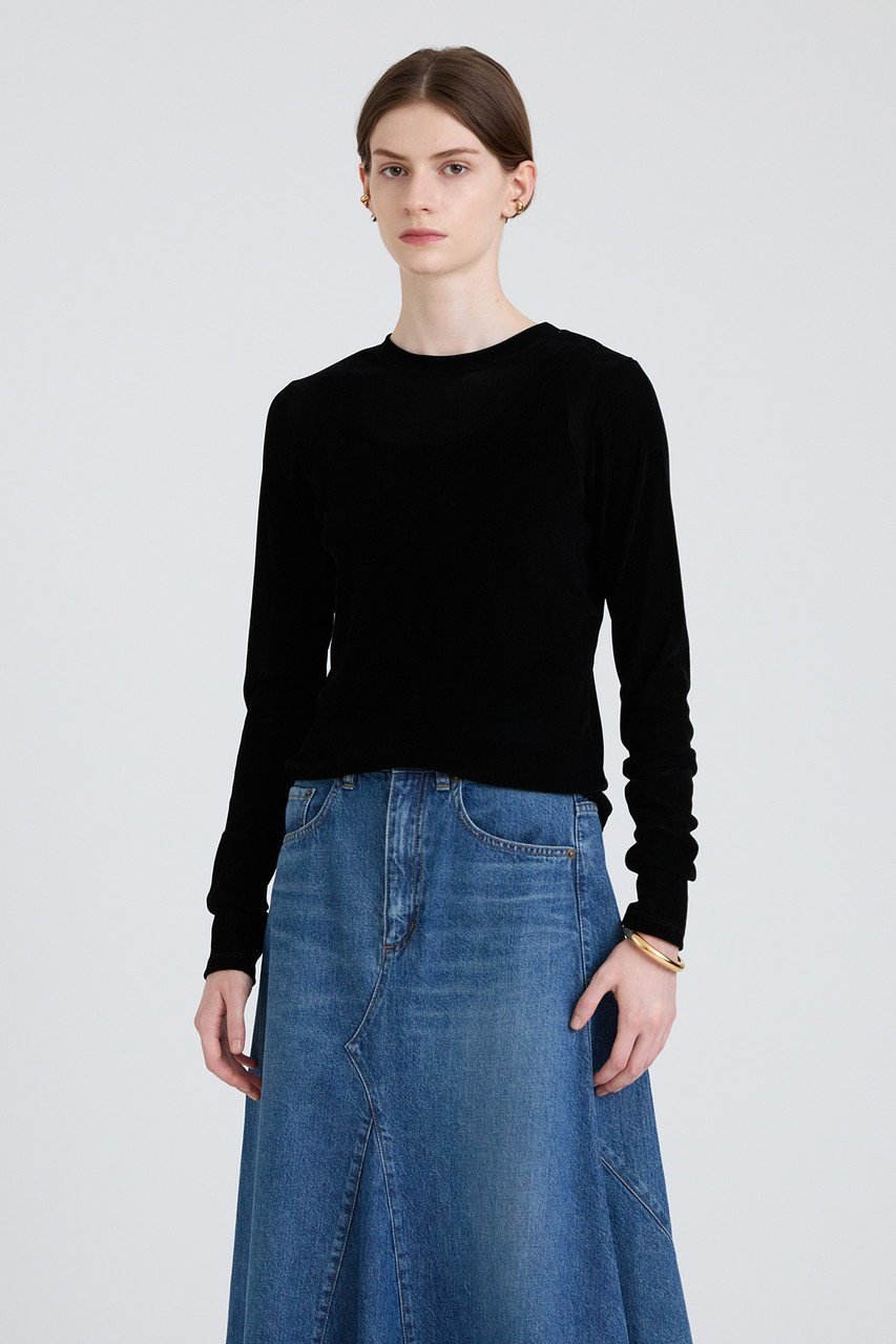 【ハウス オブ ロータス/HOUSE OF LOTUS】のシアーフロッキープルオーバー 人気、トレンドファッション・服の通販 founy(ファニー) 　ファッション　Fashion　レディースファッション　Fashion for Women　トップス・カットソー　Cut & Sew Tops　シャツ・ブラウス・オフィスカジュアル　Elegant Blouses & Button-Ups　ロングTシャツ・Tシャツ　Longline T-Shirts & Tees　カジュアルプルオーバー・ニットトップス　Pullovers & Knit Tops / Casual Pullovers　カットソー・ベーシックTシャツ　Cut-and-Sewn Tops / Stretch Tees & Basics　おすすめ　Recommended / Our Picks　インナー　Innerwear　シャンブレー　Chambray, Denim-Like Fabric　スリーブ　Sleeve, Long Sleeve / Short Sleeve　チュール　Tulip, Tulip Motif　トレンド　Trend, Trending Now　ハイネック　High Neck, Mock Neck　ロング　Long, Long-Length　other-8|ID: prp329100004813722 ipo3291000000034952173