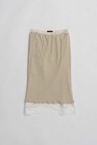 【プランク プロジェクト/PRANK PROJECT】のレイヤードレーススカート BGE(ベージュ)|ID: prp329100004813742 ipo3291000000034956915