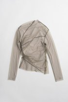 【プランク プロジェクト/PRANK PROJECT】のチュールレイヤードドレープトップ 人気、トレンドファッション・服の通販 founy(ファニー) ファッション Fashion レディースファッション Fashion for Women トップス・カットソー Cut & Sew Tops シャツ・ブラウス・オフィスカジュアル Elegant Blouses & Button-Ups ロングTシャツ・Tシャツ Longline T-Shirts & Tees カットソー・ベーシックTシャツ Cut-and-Sewn Tops / Stretch Tees & Basics インナー Innerwear 春 Spring シアー Sheer, See-Through スリーブ Sleeve, Long Sleeve / Short Sleeve テレコ Ribbed, Rib Stitch ドレープ Drape, Draping Fabric バランス Balance, Style Balance フェミニン Feminine, Girly フォルム Silhouette, Form ボトム Bottoms, Lower Wear ロング Long, Long-Length S/S・春夏 SS, Spring/Summer, Warm Season おすすめ Recommended / Our Picks 夏 Summer 2026年 2026 thumbnail KHK(カーキ)|ID: prp329100004813743 ipo3291000000034956925