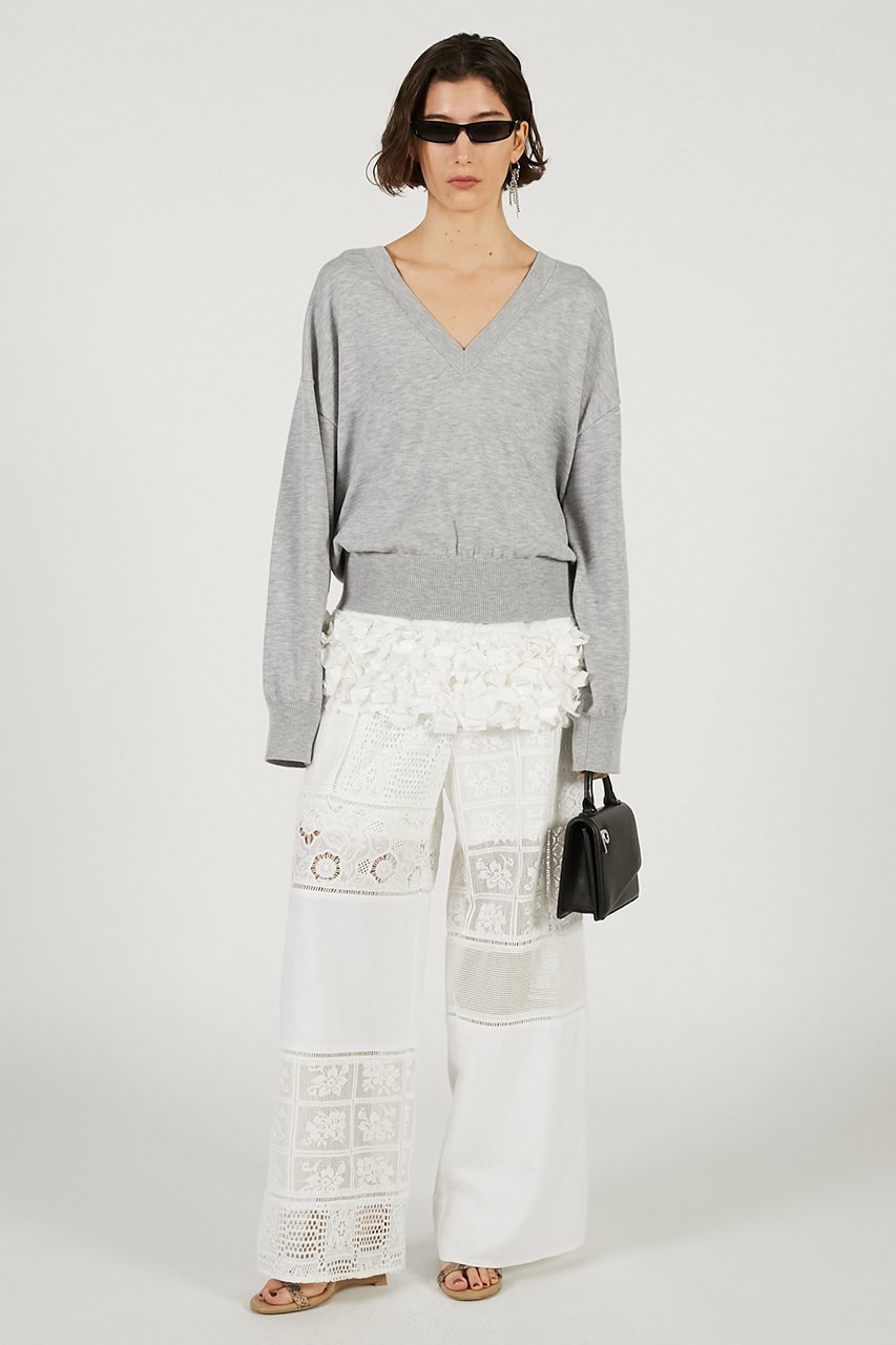 【プランク プロジェクト/PRANK PROJECT】のパネルレースパンツ 人気、トレンドファッション・服の通販 founy(ファニー) 　ファッション　Fashion　レディースファッション　Fashion for Women　パンツ　Pants & Trousers　2026年　2026　シンプル　Simple, Minimal　ドッキング　Docking, Mixed Material　ボトム　Bottoms, Lower Wear　リラックス　Relax, Relaxed Fit　レース　Lace, Lace Fabric　切替　Switching, Contrast Panel　夏　Summer　春　Spring　S/S・春夏　SS, Spring/Summer, Warm Season　other-6|ID: prp329100004813745 ipo3291000000035514122