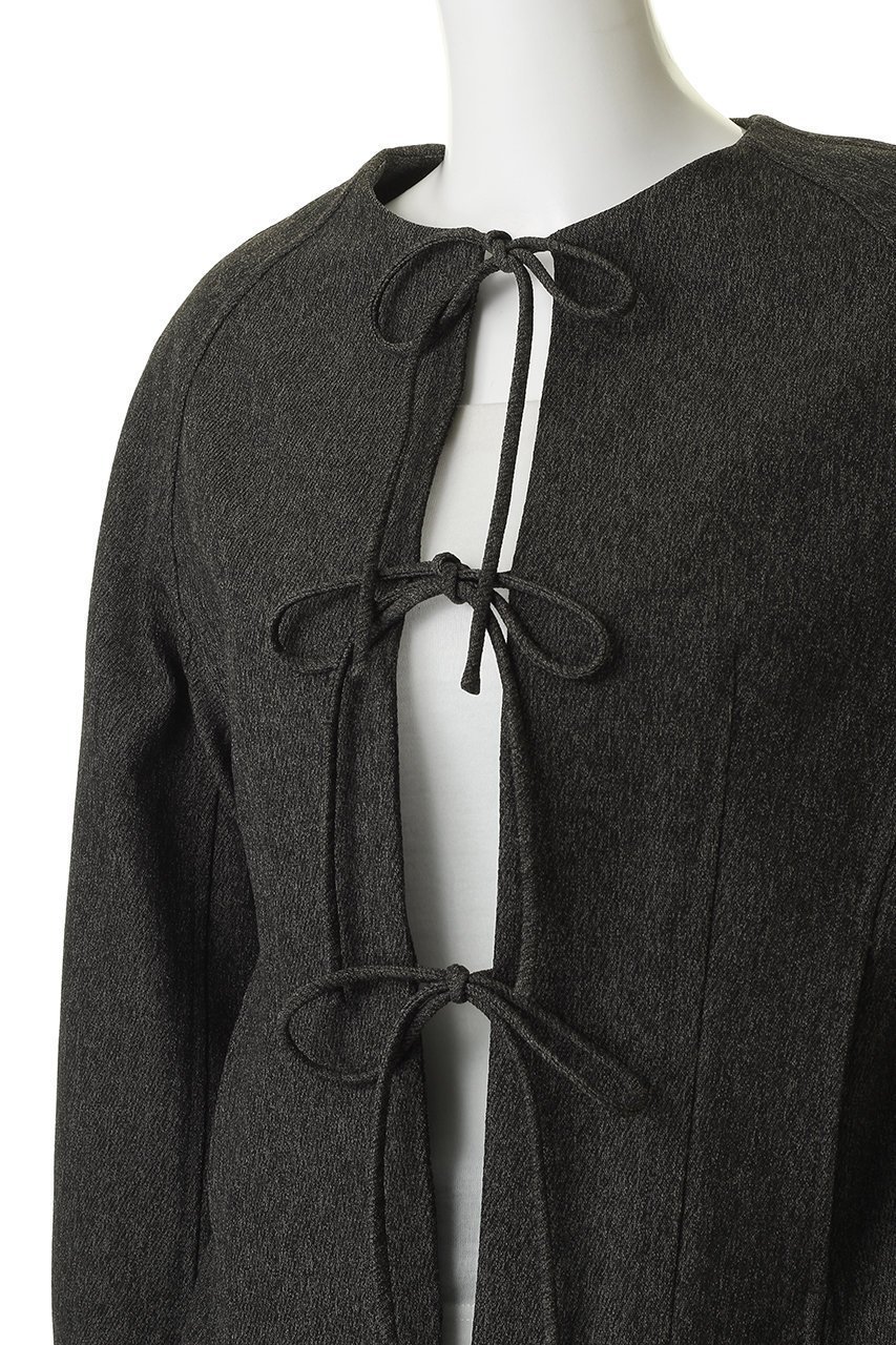 【プランク プロジェクト/PRANK PROJECT】のフェザートリムジャケット 人気、トレンドファッション・服の通販 founy(ファニー) 　ファッション　Fashion　レディースファッション　Fashion for Women　アウター　Coat / Outerwear Collection　レディースジャケット・軽アウター　Jackets　グラス　Glass, Eyewear　ショルダー　Shoulder, Shoulder Strap　ジャケット　Jacket, Outerwear　トリプル　Triple, Three Layers　フェザー　Feather, Feather Detail　フォルム　Silhouette, Form　リボン　Ribbon, Bow　エレガント 上品　Elegant　other-5|ID: prp329100004813746 ipo3291000000036950404