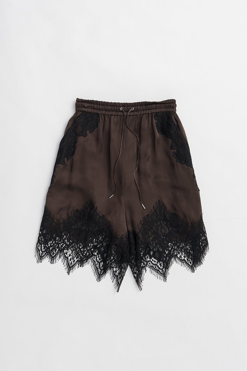 【プランク プロジェクト/PRANK PROJECT】のフィブリルキュプラショートパンツ インテリア・キッズ・メンズ・レディースファッション・服の通販 founy(ファニー) 　ファッション　Fashion　レディースファッション　Fashion for Women　パンツ　Pants & Trousers　ショートパンツ・ハーフパンツ　High-Waisted & Relaxed Shorts　2026年　2026　キュプラ　Cupro, Eco Fabric　ショート　Short, Short Length　ジャケット　Jacket, Outerwear　スウェット / スエット　Sweatshirt, Sweatwear　スカラップ　Scallop, Scalloped Edge　セットアップ　Set-Up, Coordinated Outfit　ミックス　Mix, Mixed Style　レース　Lace, Lace Fabric　夏　Summer　春　Spring　S/S・春夏　SS, Spring/Summer, Warm Season　BRN(ブラウン)|ID: prp329100004813747 ipo3291000000034956966