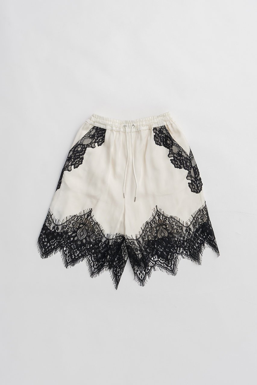 【プランク プロジェクト/PRANK PROJECT】のフィブリルキュプラショートパンツ インテリア・キッズ・メンズ・レディースファッション・服の通販 founy(ファニー) 　ファッション　Fashion　レディースファッション　Fashion for Women　パンツ　Pants & Trousers　ショートパンツ・ハーフパンツ　High-Waisted & Relaxed Shorts　2026年　2026　キュプラ　Cupro, Eco Fabric　ショート　Short, Short Length　ジャケット　Jacket, Outerwear　スウェット / スエット　Sweatshirt, Sweatwear　スカラップ　Scallop, Scalloped Edge　セットアップ　Set-Up, Coordinated Outfit　ミックス　Mix, Mixed Style　レース　Lace, Lace Fabric　夏　Summer　春　Spring　S/S・春夏　SS, Spring/Summer, Warm Season　WHT(ホワイト)|ID: prp329100004813747 ipo3291000000034956967