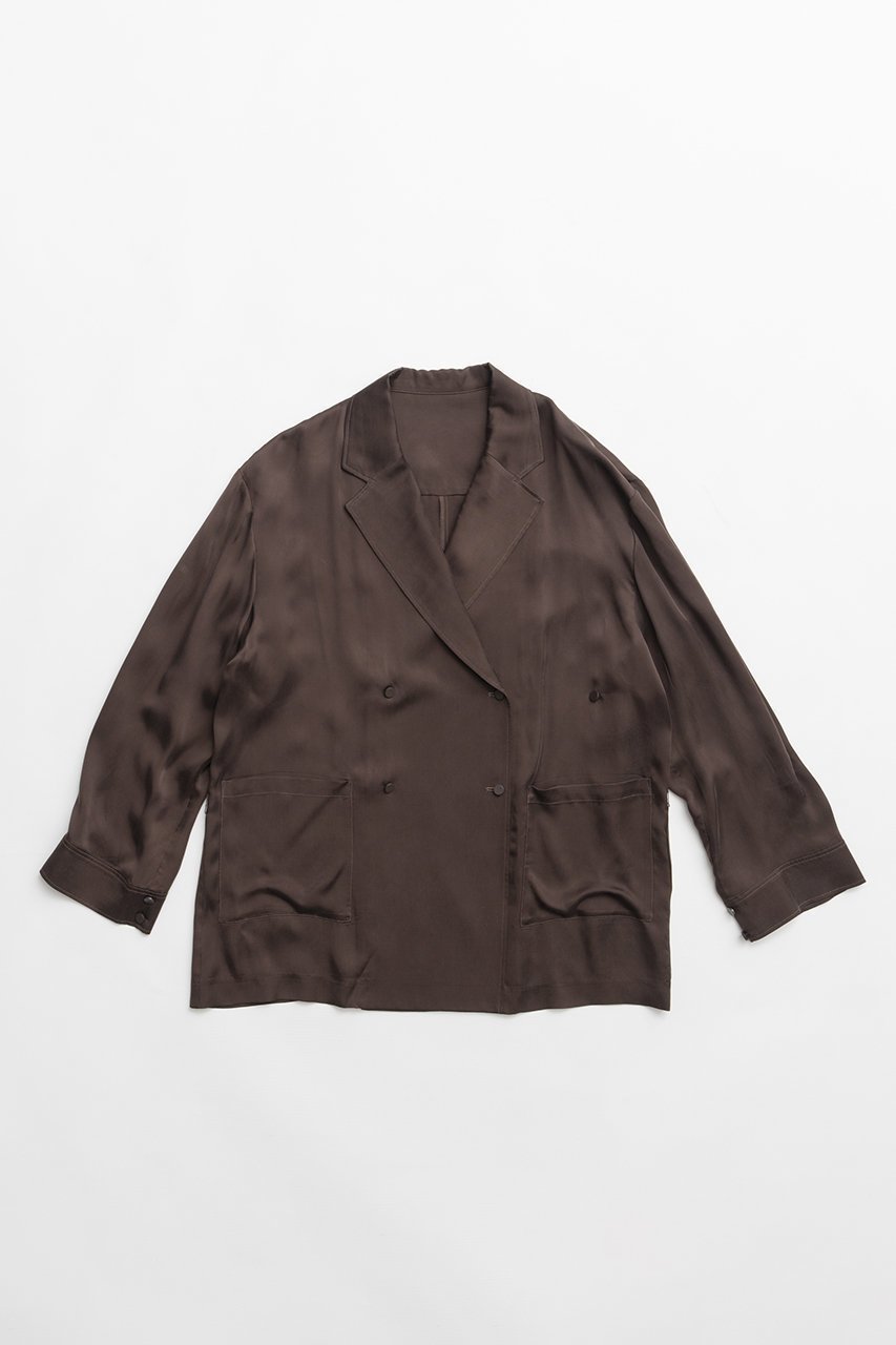 【プランク プロジェクト/PRANK PROJECT】のフィブリルキュプラジャケット インテリア・キッズ・メンズ・レディースファッション・服の通販 founy(ファニー) 　ファッション　Fashion　レディースファッション　Fashion for Women　アウター　Coat / Outerwear Collection　レディースジャケット・軽アウター　Jackets　2026年　2026　おすすめ　Recommended / Our Picks　とろみ　Fluid, Flowy Fabric　キュプラ　Cupro, Eco Fabric　サテン　Satin, Glossy Fabric　ジャケット　Jacket, Outerwear　フロント　Front, Front Design　ボトム　Bottoms, Lower Wear　ループ　Loop, Loop Knit　夏　Summer　春　Spring　S/S・春夏　SS, Spring/Summer, Warm Season　BRN(ブラウン)|ID: prp329100004813748 ipo3291000000034956977