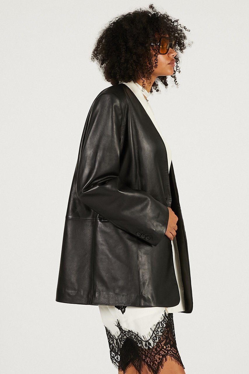 【プランク プロジェクト/PRANK PROJECT】のラムレザーノーカラージャケット 人気、トレンドファッション・服の通販 founy(ファニー) 　ファッション　Fashion　レディースファッション　Fashion for Women　アウター　Coat / Outerwear Collection　レディースジャケット・軽アウター　Jackets　ノーカラージャケット / シンプル上品コーデ　Collarless Jackets　2026年　2026　ジャケット　Jacket, Outerwear　夏　Summer　春　Spring　S/S・春夏　SS, Spring/Summer, Warm Season　other-8|ID: prp329100004813751 ipo3291000000034957014