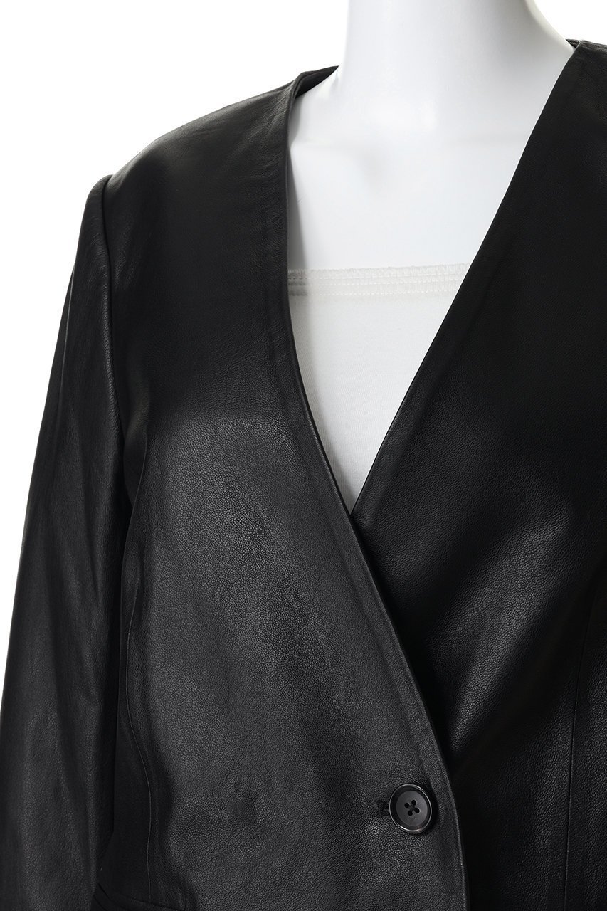 【プランク プロジェクト/PRANK PROJECT】のラムレザーノーカラージャケット 人気、トレンドファッション・服の通販 founy(ファニー) 　ファッション　Fashion　レディースファッション　Fashion for Women　アウター　Coat / Outerwear Collection　レディースジャケット・軽アウター　Jackets　ノーカラージャケット / シンプル上品コーデ　Collarless Jackets　ジャケット　Jacket, Outerwear　other-4|ID: prp329100004813751 ipo3291000000036165656