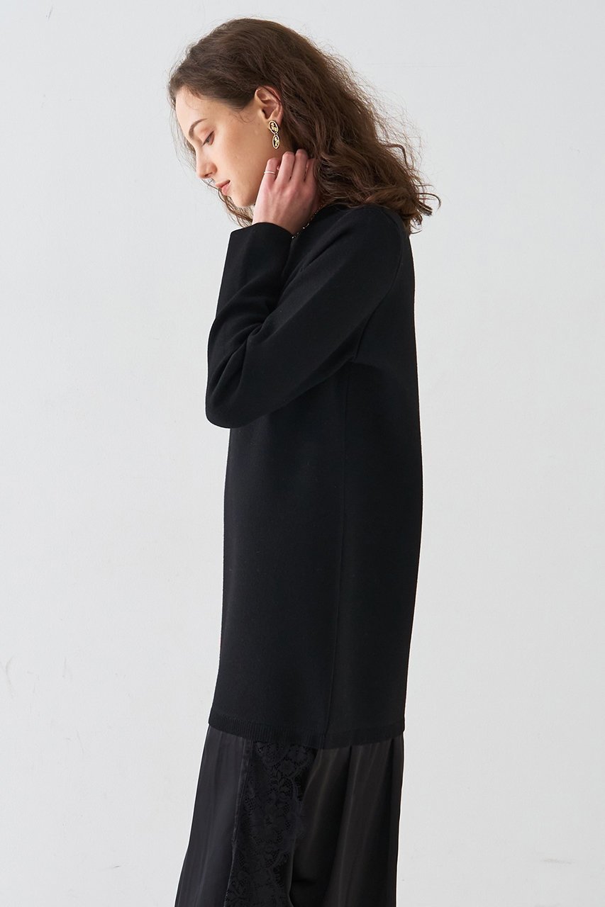 【デザイン ワークス/DESIGN WORKS】のヘムレースニットドッキングドレス 人気、トレンドファッション・服の通販 founy(ファニー) ファッション Fashion レディースファッション Fashion for Women ワンピース Dresses フォーマル・パーティードレス・結婚式用ドレス Elegant & Casual Dresses チュニック Tunic Tops & Dresses サテン Satin, Glossy Fabric シンプル Simple, Minimal チュニック Tunic, Long Top トリミング Trimming, Decorative Edge ドレス Dress, One-Piece バランス Balance, Style Balance レース Lace, Lace Fabric ロング Long, Long-Length エレガント 上品 Elegant 年末年始 Year-end and New Year Holidays other-5|ID: prp329100004814614 ipo3291000000036016440