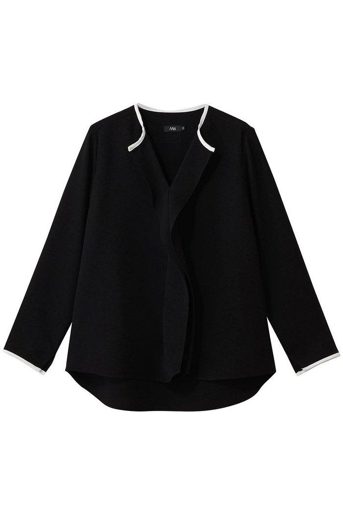 【エムフィル/M Fil】のトリアセ シャープフリル バイカラーブラウス インテリア・キッズ・メンズ・レディースファッション・服の通販 founy(ファニー) https://founy.com/ ファッション Fashion レディースファッション Fashion for Women トップス・カットソー Cut & Sew Tops シャツ・ブラウス・オフィスカジュアル Elegant Blouses & Button-Ups 2026年 2026 エアリー Airy Texture スリーブ Sleeve, Long Sleeve / Short Sleeve パイピング Piping, Trim Design フリル Frill, Ruffle ロング Long, Long-Length エレガント 上品 Elegant 人気 Popular, Best Seller 夏 Summer 春 Spring S/S・春夏 SS, Spring/Summer, Warm Season |ID: prp329100004814623 ipo3291000000034968541