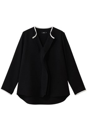 【エムフィル/M Fil】 トリアセ シャープフリル バイカラーブラウス人気、トレンドファッション・服の通販 founy(ファニー) ファッション Fashion レディースファッション Fashion for Women トップス・カットソー Cut & Sew Tops シャツ・ブラウス・オフィスカジュアル Elegant Blouses & Button-Ups 2026年 2026 エアリー Airy Texture スリーブ Sleeve, Long Sleeve / Short Sleeve パイピング Piping, Trim Design フリル Frill, Ruffle ロング Long, Long-Length エレガント 上品 Elegant 人気 Popular, Best Seller 夏 Summer 春 Spring S/S・春夏 SS, Spring/Summer, Warm Season |ID:prp329100004814623