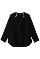 【エムフィル/M Fil】のトリアセ シャープフリル バイカラーブラウス 人気、トレンドファッション・服の通販 founy(ファニー) ファッション Fashion レディースファッション Fashion for Women トップス・カットソー Cut & Sew Tops シャツ・ブラウス・オフィスカジュアル Elegant Blouses & Button-Ups 2026年 2026 エアリー Airy Texture スリーブ Sleeve, Long Sleeve / Short Sleeve パイピング Piping, Trim Design フリル Frill, Ruffle ロング Long, Long-Length エレガント 上品 Elegant 人気 Popular, Best Seller 夏 Summer 春 Spring S/S・春夏 SS, Spring/Summer, Warm Season |ID:prp329100004814623