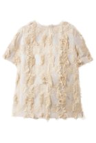 【エムフィル/M Fil】のラメクロス ジャカード フォルムブラウス 人気、トレンドファッション・服の通販 founy(ファニー) ファッション Fashion レディースファッション Fashion for Women トップス・カットソー Cut & Sew Tops シャツ・ブラウス・オフィスカジュアル Elegant Blouses & Button-Ups 2026年 2026 インナー Innerwear ショート Short, Short Length ジャカード／ジャガード Jacquard, Woven Pattern スリーブ Sleeve, Long Sleeve / Short Sleeve フォルム Silhouette, Form メッシュ Mesh, Net Fabric ラグジュアリー Luxury, Elegant 人気 Popular, Best Seller 今季 This Season, Current Season 夏 Summer 春 Spring S/S・春夏 SS, Spring/Summer, Warm Season thumbnail オフホワイト|ID: prp329100004814624 ipo3291000000034968548