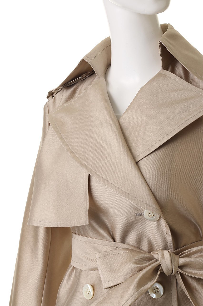 【エムフィル/M Fil】のシルクエアー トレンチコート 人気、トレンドファッション・服の通販 founy(ファニー) 　ファッション　Fashion　レディースファッション　Fashion for Women　アウター　Coat / Outerwear Collection　コート・ロングコート・ピーコート　Long Coats, Peacoats & More　トレンチコート / 春秋の定番アウター　Trench Coats　2026年　2026　ショート　Short, Short Length　シルク　Silk, 100% Silk　ツイル　Twist, Twisted Detail　トレンチ　Trench, Trench Coat　トレンド　Trend, Trending Now　フォルム　Silhouette, Form　フラップ　Flap, Flap Pocket　モダン　Modern, Contemporary　夏　Summer　春　Spring　S/S・春夏　SS, Spring/Summer, Warm Season　other-5|ID: prp329100004814628 ipo3291000000034968583