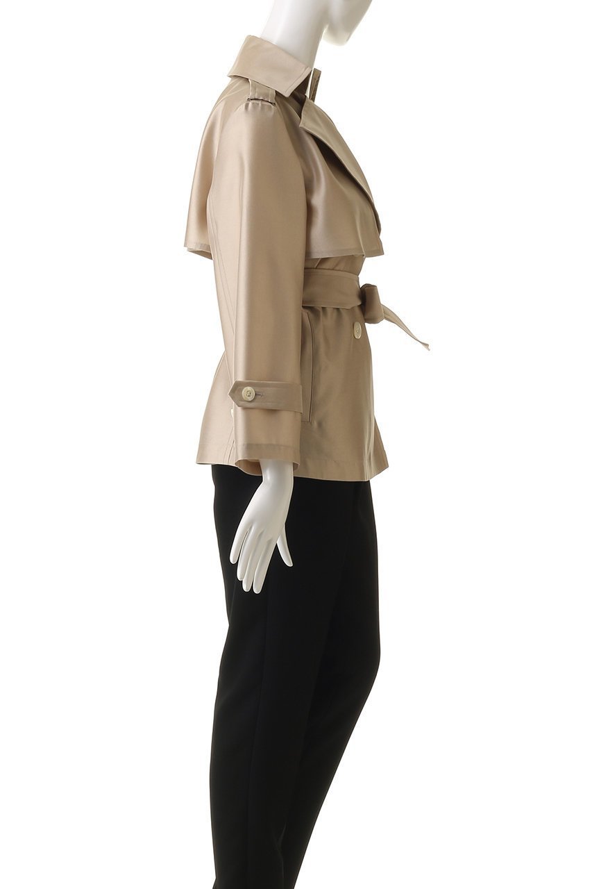 【エムフィル/M Fil】のシルクエアー トレンチコート 人気、トレンドファッション・服の通販 founy(ファニー) 　ファッション　Fashion　レディースファッション　Fashion for Women　アウター　Coat / Outerwear Collection　コート・ロングコート・ピーコート　Long Coats, Peacoats & More　トレンチコート / 春秋の定番アウター　Trench Coats　2026年　2026　ショート　Short, Short Length　シルク　Silk, 100% Silk　ツイル　Twist, Twisted Detail　トレンチ　Trench, Trench Coat　トレンド　Trend, Trending Now　フォルム　Silhouette, Form　フラップ　Flap, Flap Pocket　モダン　Modern, Contemporary　夏　Summer　春　Spring　S/S・春夏　SS, Spring/Summer, Warm Season　other-3|ID: prp329100004814628 ipo3291000000035510685