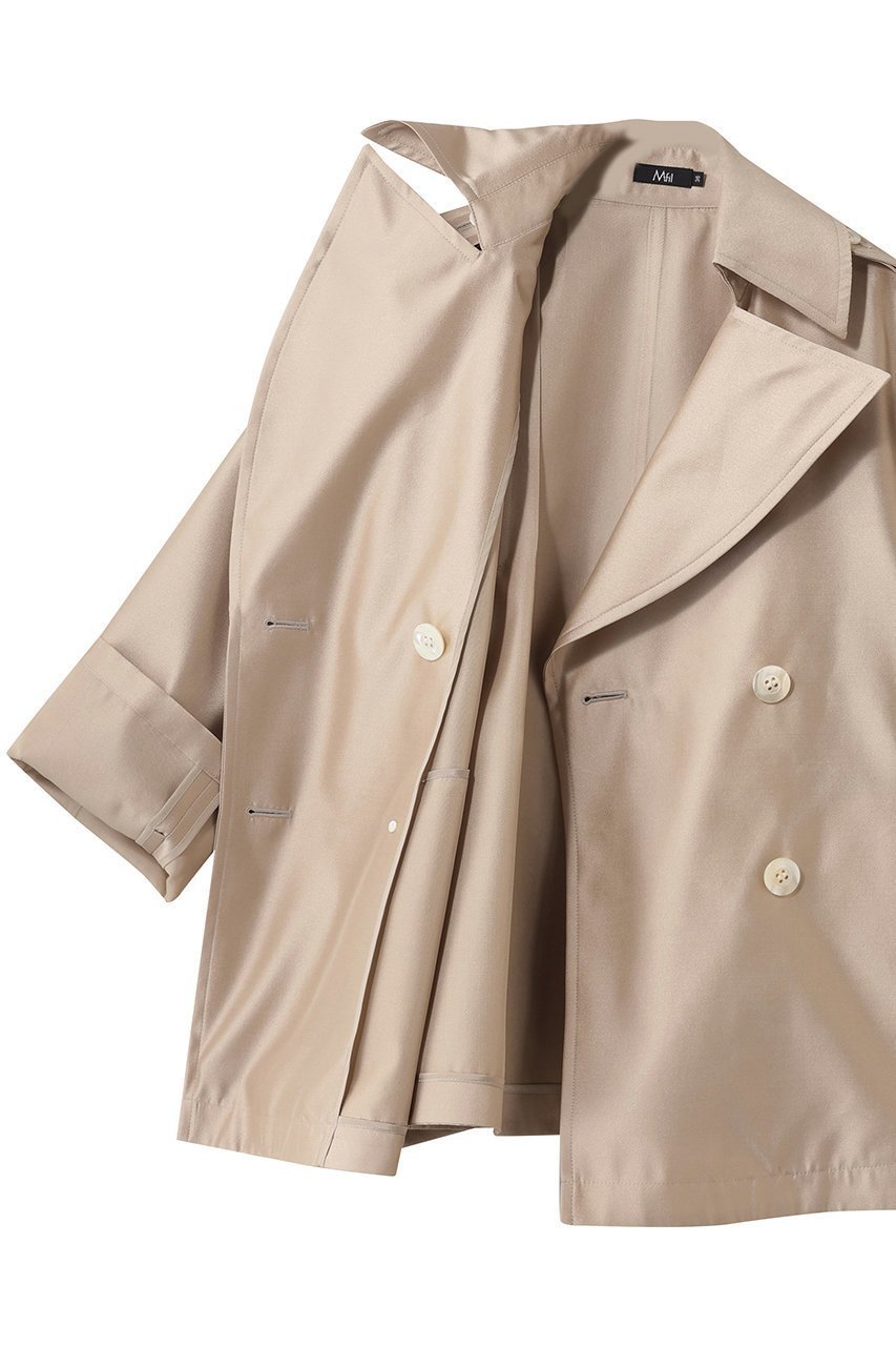 【エムフィル/M Fil】のシルクエアー トレンチコート 人気、トレンドファッション・服の通販 founy(ファニー) 　ファッション　Fashion　レディースファッション　Fashion for Women　アウター　Coat / Outerwear Collection　コート・ロングコート・ピーコート　Long Coats, Peacoats & More　トレンチコート / 春秋の定番アウター　Trench Coats　2026年　2026　ショート　Short, Short Length　シルク　Silk, 100% Silk　ツイル　Twist, Twisted Detail　トレンチ　Trench, Trench Coat　トレンド　Trend, Trending Now　フォルム　Silhouette, Form　フラップ　Flap, Flap Pocket　モダン　Modern, Contemporary　夏　Summer　春　Spring　S/S・春夏　SS, Spring/Summer, Warm Season　other-6|ID: prp329100004814628 ipo3291000000035510688