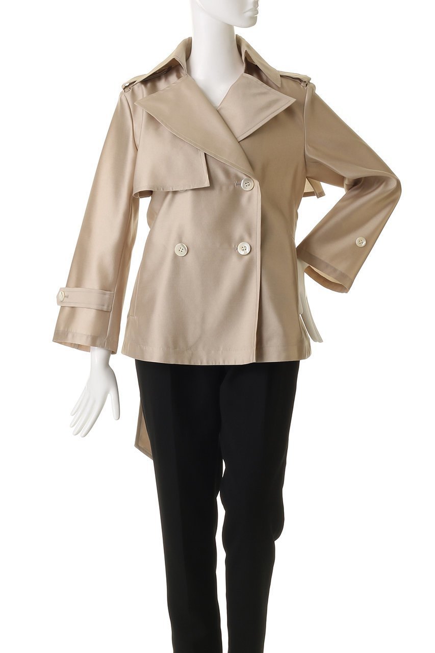 【エムフィル/M Fil】のシルクエアー トレンチコート 人気、トレンドファッション・服の通販 founy(ファニー) 　ファッション　Fashion　レディースファッション　Fashion for Women　アウター　Coat / Outerwear Collection　コート・ロングコート・ピーコート　Long Coats, Peacoats & More　トレンチコート / 春秋の定番アウター　Trench Coats　2026年　2026　ショート　Short, Short Length　シルク　Silk, 100% Silk　ツイル　Twist, Twisted Detail　トレンチ　Trench, Trench Coat　トレンド　Trend, Trending Now　フォルム　Silhouette, Form　フラップ　Flap, Flap Pocket　モダン　Modern, Contemporary　夏　Summer　春　Spring　S/S・春夏　SS, Spring/Summer, Warm Season　other-7|ID: prp329100004814628 ipo3291000000035510689