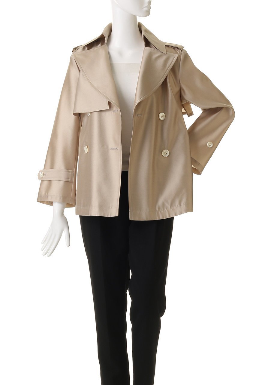 【エムフィル/M Fil】のシルクエアー トレンチコート 人気、トレンドファッション・服の通販 founy(ファニー) 　ファッション　Fashion　レディースファッション　Fashion for Women　アウター　Coat / Outerwear Collection　コート・ロングコート・ピーコート　Long Coats, Peacoats & More　トレンチコート / 春秋の定番アウター　Trench Coats　2026年　2026　ショート　Short, Short Length　シルク　Silk, 100% Silk　ツイル　Twist, Twisted Detail　トレンチ　Trench, Trench Coat　トレンド　Trend, Trending Now　フォルム　Silhouette, Form　フラップ　Flap, Flap Pocket　モダン　Modern, Contemporary　夏　Summer　春　Spring　S/S・春夏　SS, Spring/Summer, Warm Season　other-8|ID: prp329100004814628 ipo3291000000035510690
