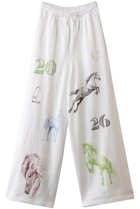 【メゾンスペシャル/MAISON SPECIAL】のDrawing Horse Sweatpants/ドローイングホーススウェットパンツ 人気、トレンドファッション・服の通販 founy(ファニー) ファッション Fashion レディースファッション Fashion for Women パンツ Pants & Trousers スウェット / スエット Sweatshirt, Sweatwear ストレート Straight, Straight Cut セットアップ Set-Up, Coordinated Outfit ルーズ Loose, Oversized 新作・新入荷 New Arrivals / New In thumbnail WHT(ホワイト)|ID: prp329100004814635 ipo3291000000034968633