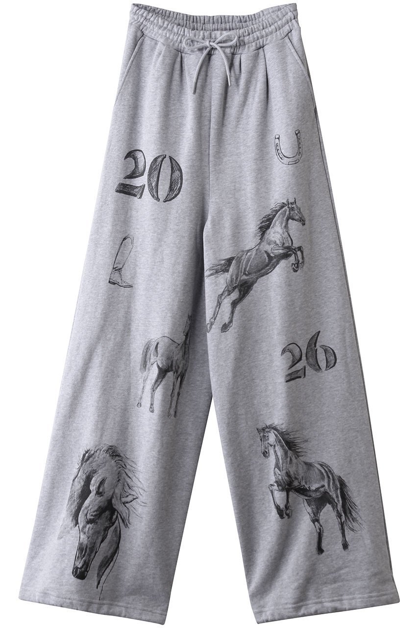 【メゾンスペシャル/MAISON SPECIAL】のDrawing Horse Sweatpants/ドローイングホーススウェットパンツ インテリア・キッズ・メンズ・レディースファッション・服の通販 founy(ファニー) ファッション Fashion レディースファッション Fashion for Women パンツ Pants & Trousers スウェット / スエット Sweatshirt, Sweatwear ストレート Straight, Straight Cut セットアップ Set-Up, Coordinated Outfit ルーズ Loose, Oversized GRY(グレー)|ID: prp329100004814635 ipo3291000000036160609