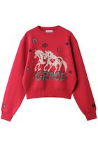 【メゾンスペシャル/MAISON SPECIAL】のHorse Knit/ホースニット 人気、トレンドファッション・服の通販 founy(ファニー) ファッション Fashion レディースファッション Fashion for Women トップス・カットソー Cut & Sew Tops ニット Knit Tops & Sweaters カジュアルプルオーバー・ニットトップス Pullovers & Knit Tops / Casual Pullovers グラフィック Graphic, Graphic Design ジャカード／ジャガード Jacquard, Woven Pattern バランス Balance, Style Balance ボトム Bottoms, Lower Wear 新作・新入荷 New Arrivals / New In thumbnail RED(レッド)|ID: prp329100004814637 ipo3291000000034968653