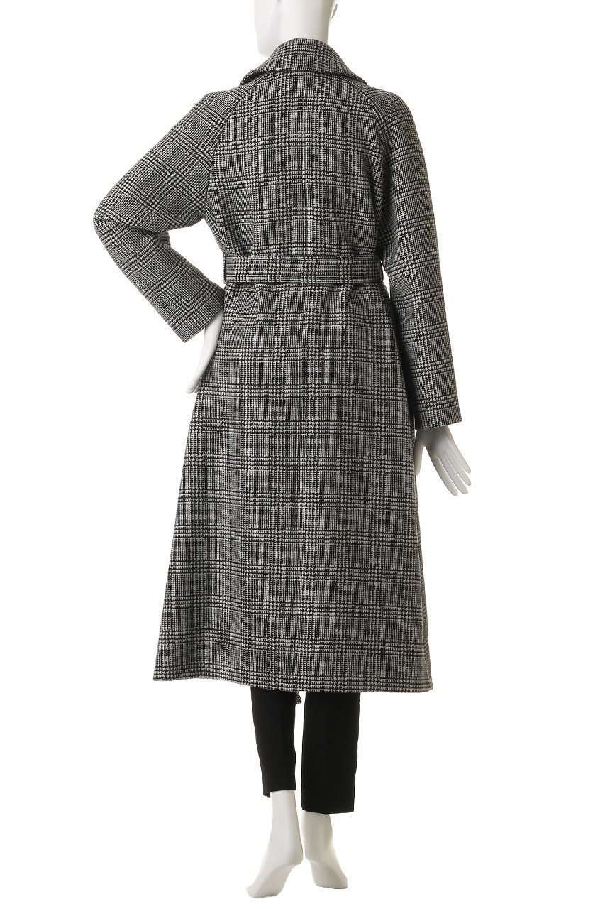 【アルアバイル/allureville】のスプリットラグランロングコート 人気、トレンドファッション・服の通販 founy(ファニー) 　ファッション　Fashion　レディースファッション　Fashion for Women　アウター　Coat / Outerwear Collection　コート・ロングコート・ピーコート　Long Coats, Peacoats & More　クラシカル　Classical, Vintage-Inspired　スリーブ　Sleeve, Long Sleeve / Short Sleeve　チェック　Check, Plaid, Tartan　ロング　Long, Long-Length　other-4|ID: prp329100004814644 ipo3291000000036160674