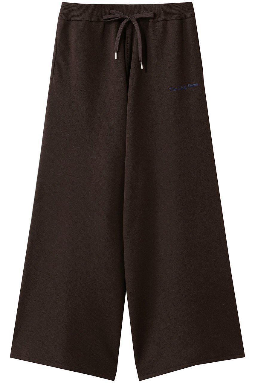 【エリオポール/heliopole】の【J.J Mancer】ニットワイドパンツ インテリア・キッズ・メンズ・レディースファッション・服の通販 founy(ファニー) 　ファッション　Fashion　レディースファッション　Fashion for Women　パンツ　Pants & Trousers　2026年　2026　なめらか　Smooth, Silky Texture　ワイド　Wide, Wide Fit　再入荷　Restock / Back in Stock　夏　Summer　春　Spring　S/S・春夏　SS, Spring/Summer, Warm Season　ブラウン|ID: prp329100004814647 ipo3291000000035696335