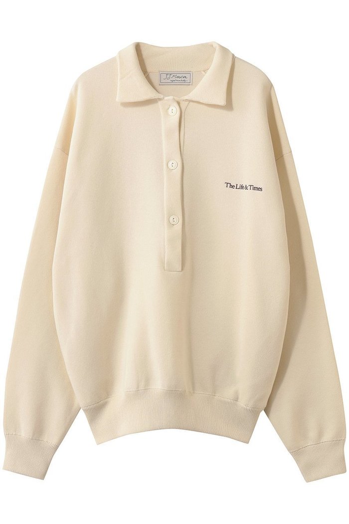 【エリオポール/heliopole】の【J.J Mancer】スキッパーポロプルオーバー インテリア・キッズ・メンズ・レディースファッション・服の通販 founy(ファニー) https://founy.com/ ファッション Fashion レディースファッション Fashion for Women トップス・カットソー Cut & Sew Tops シャツ・ブラウス・オフィスカジュアル Elegant Blouses & Button-Ups ロングTシャツ・Tシャツ Longline T-Shirts & Tees カジュアルプルオーバー・ニットトップス Pullovers & Knit Tops / Casual Pullovers カットソー・ベーシックTシャツ Cut-and-Sewn Tops / Stretch Tees & Basics 2026年 2026 スキッパー Skipper, Open Collar スリーブ Sleeve, Long Sleeve / Short Sleeve ロング Long, Long-Length エレガント 上品 Elegant 夏 Summer 春 Spring S/S・春夏 SS, Spring/Summer, Warm Season |ID: prp329100004814648 ipo3291000000034968753