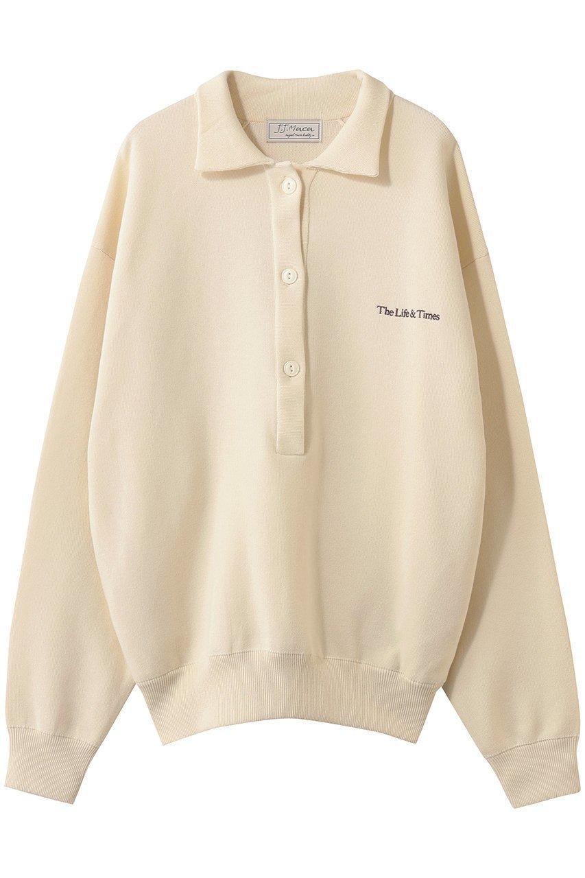 【エリオポール/heliopole】の【J.J Mancer】スキッパーポロプルオーバー 人気、トレンドファッション・服の通販 founy(ファニー) ファッション Fashion レディースファッション Fashion for Women トップス・カットソー Cut & Sew Tops シャツ・ブラウス・オフィスカジュアル Elegant Blouses & Button-Ups ロングTシャツ・Tシャツ Longline T-Shirts & Tees カジュアルプルオーバー・ニットトップス Pullovers & Knit Tops / Casual Pullovers カットソー・ベーシックTシャツ Cut-and-Sewn Tops / Stretch Tees & Basics スキッパー Skipper, Open Collar スリーブ Sleeve, Long Sleeve / Short Sleeve ロング Long, Long-Length エレガント 上品 Elegant other-1|ID: prp329100004814648 ipo3291000000036016560